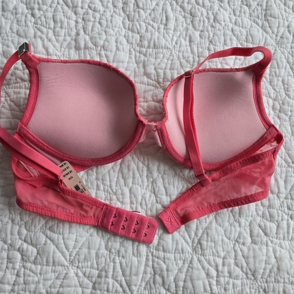 Victoria's Secret Dream Angels Push-up Bra Coral Pink 32B - Picture 8 of 13